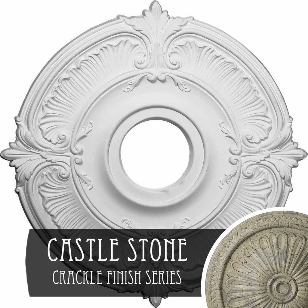 18x22OD x 4x22ID x 5/8x22P Hand-Painted Ceiling Medallion W47028