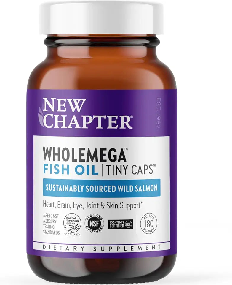 Wild Alaskan Salmon Oil Omega-3 Vitamin D3 Astaxanthin 500mg Softgels G804