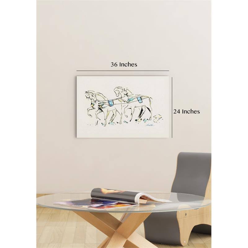 Multi-Color Stretched Canvas J263128