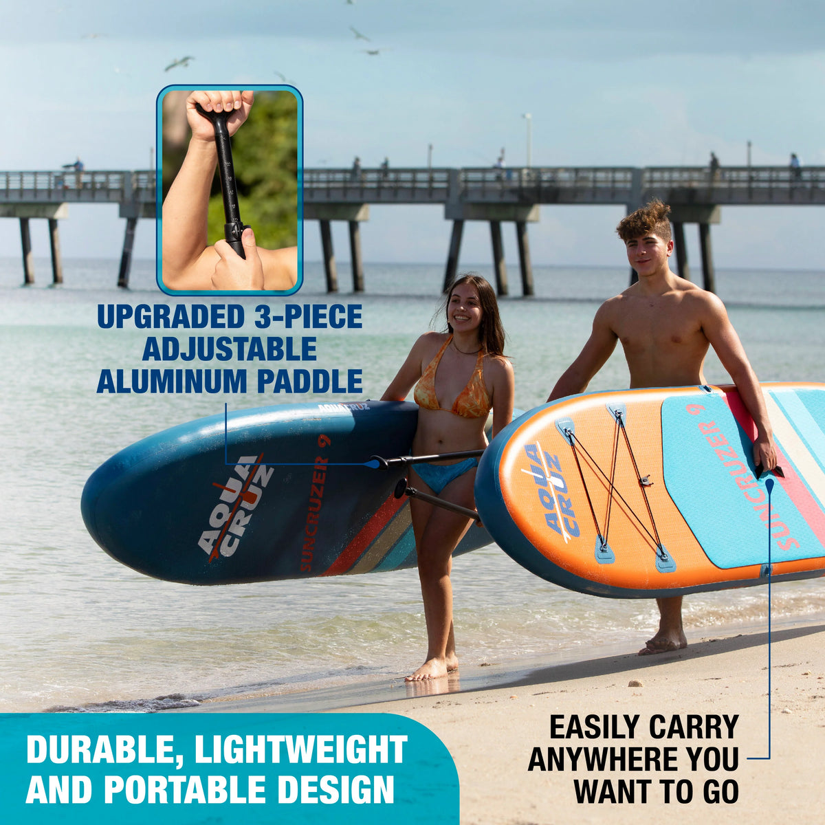 9 ft. Inflatable Stand Up Paddle Board Set with Accessories O61211