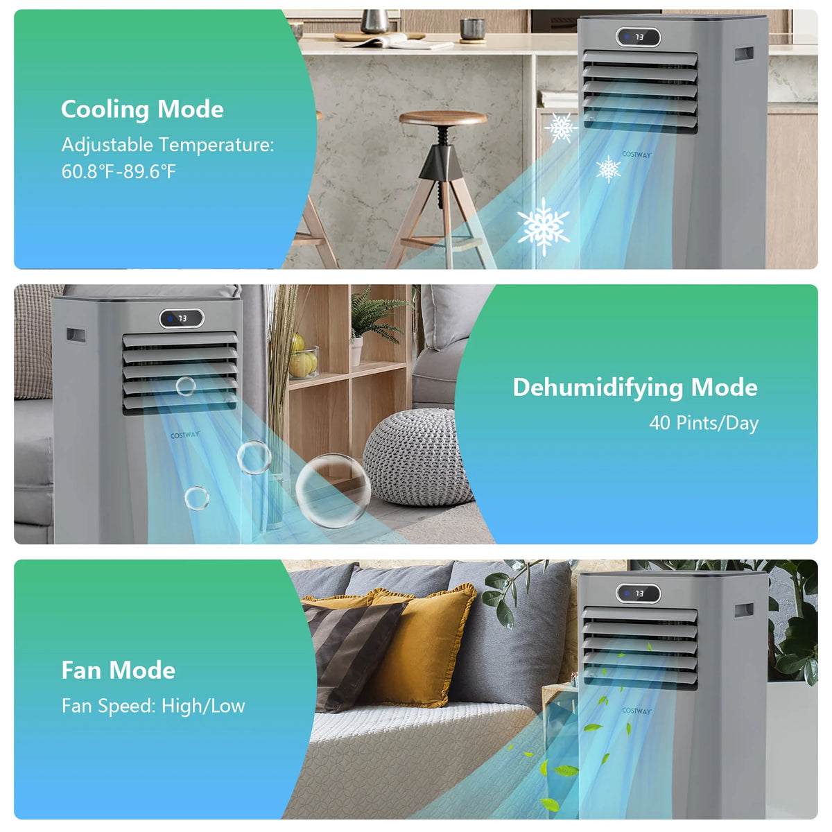 5300 BTU Portable Air Conditioner T5397