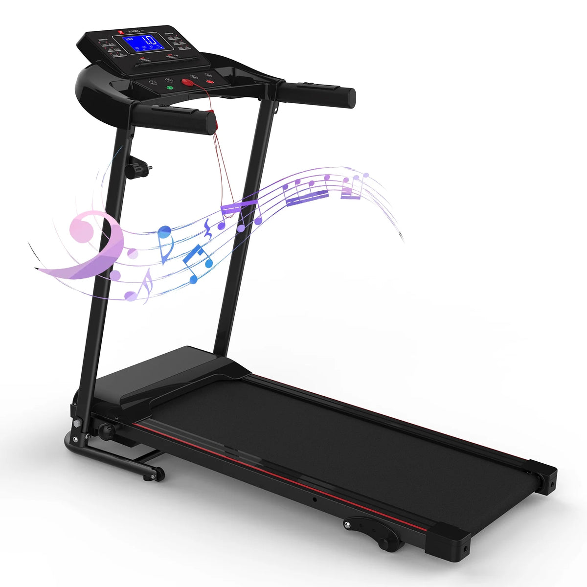 Folding Incline Treadmill with Smart LCD Display, 265lbs, 2.5HP Electric Treadmill H73502