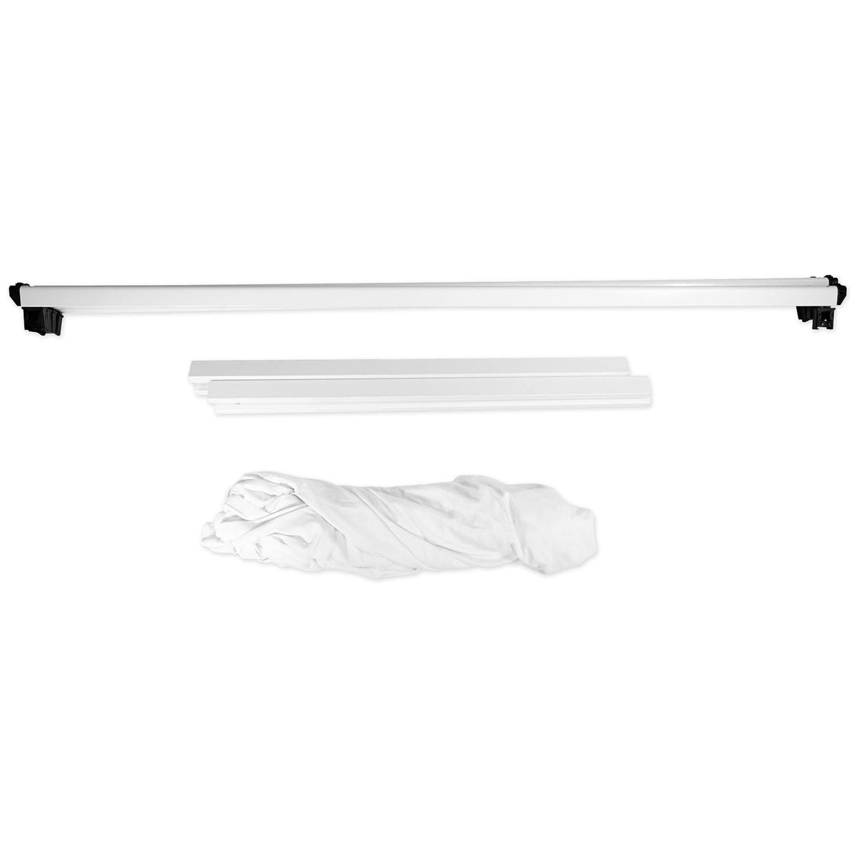 White DJ Facade Extension with 2 Extra Foldable Panels K784