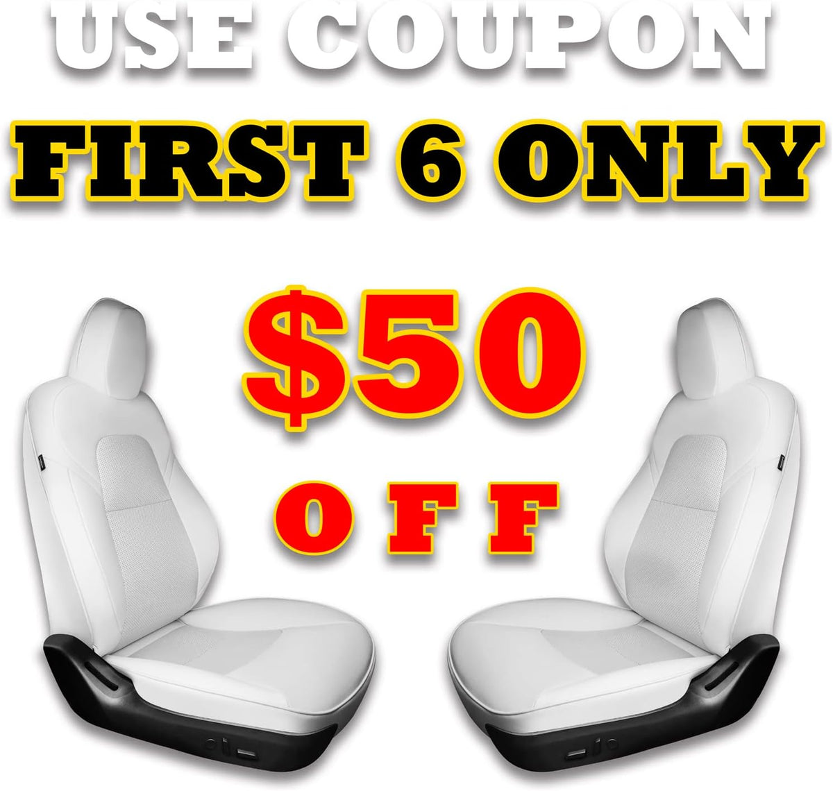 Red White Black and White Full Set Car Leather Seat Covers S158829
