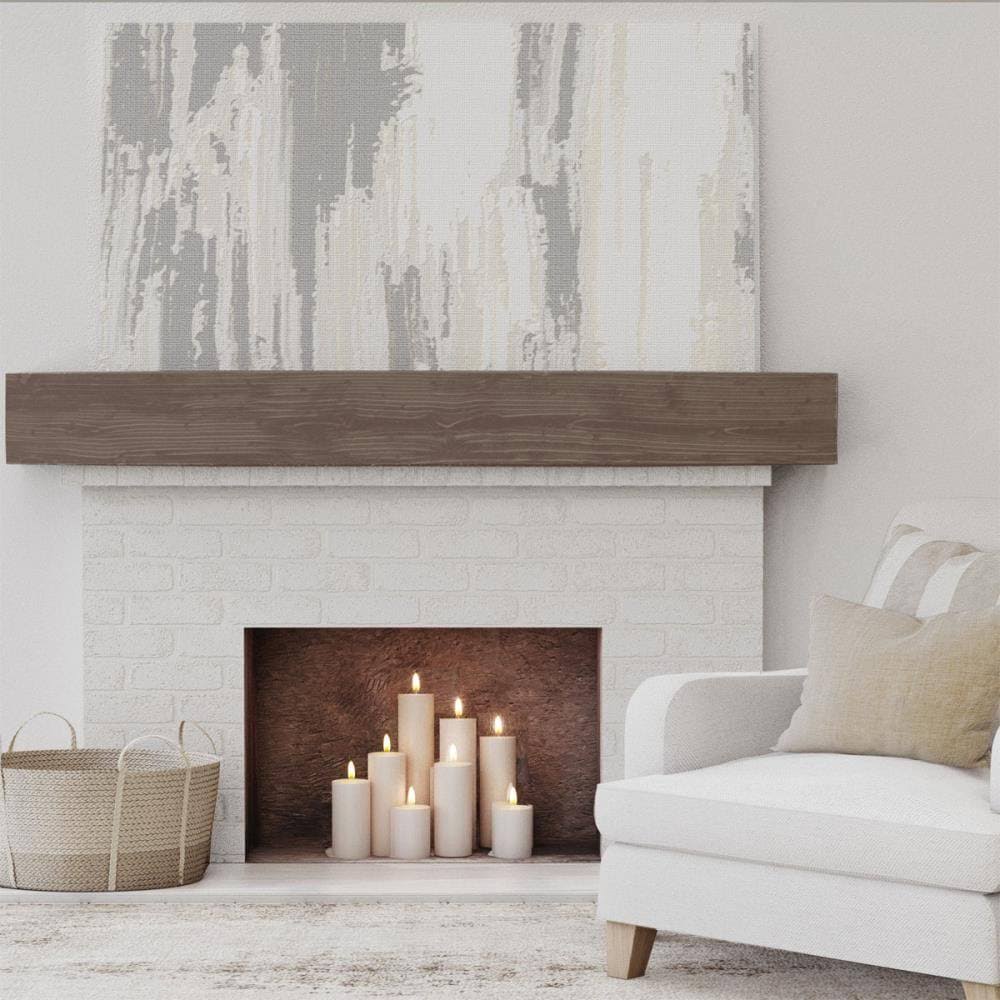 Sandblasted Faux Wood Fireplace Mantel S643