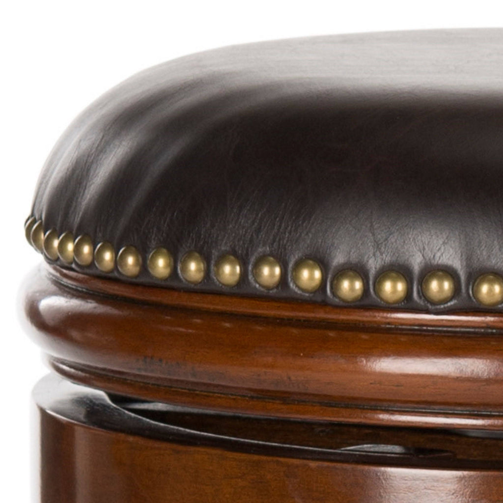 Walnut Brown Swivel Bar Stool I93789