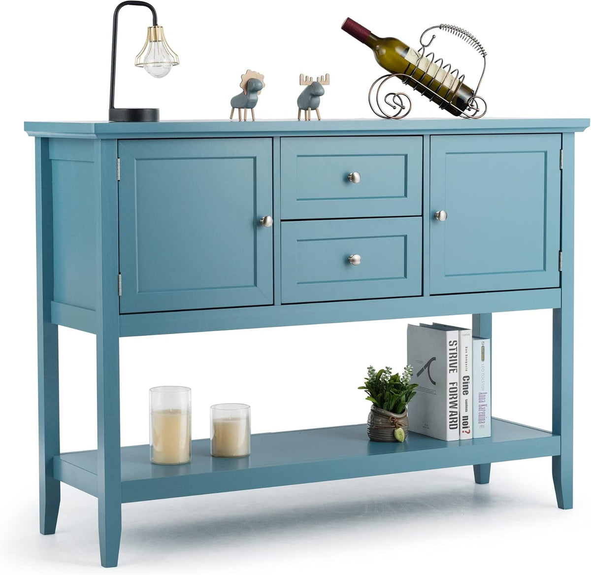 Grey Buffet Cabinet with Storage Y3602