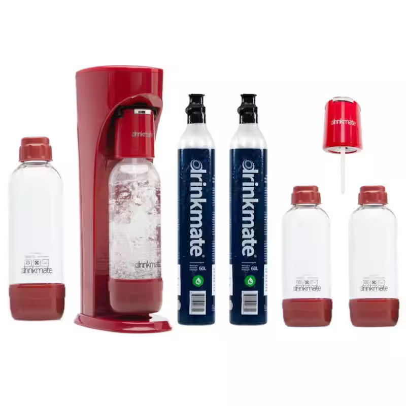 Sparkling Water and Soda Maker Party Pack with 2 60L CO2 Cartridges S81493