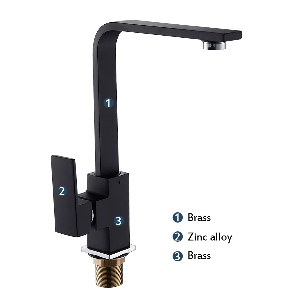 Black Chrome Kitchen Mixer Tap A768964