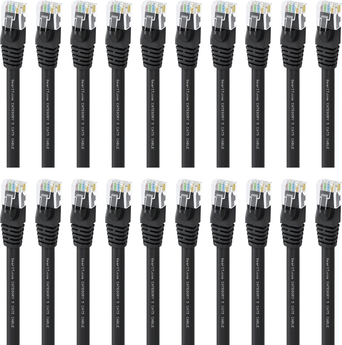 Cat5e Ethernet Patch Cable 3 Feet Black D38087