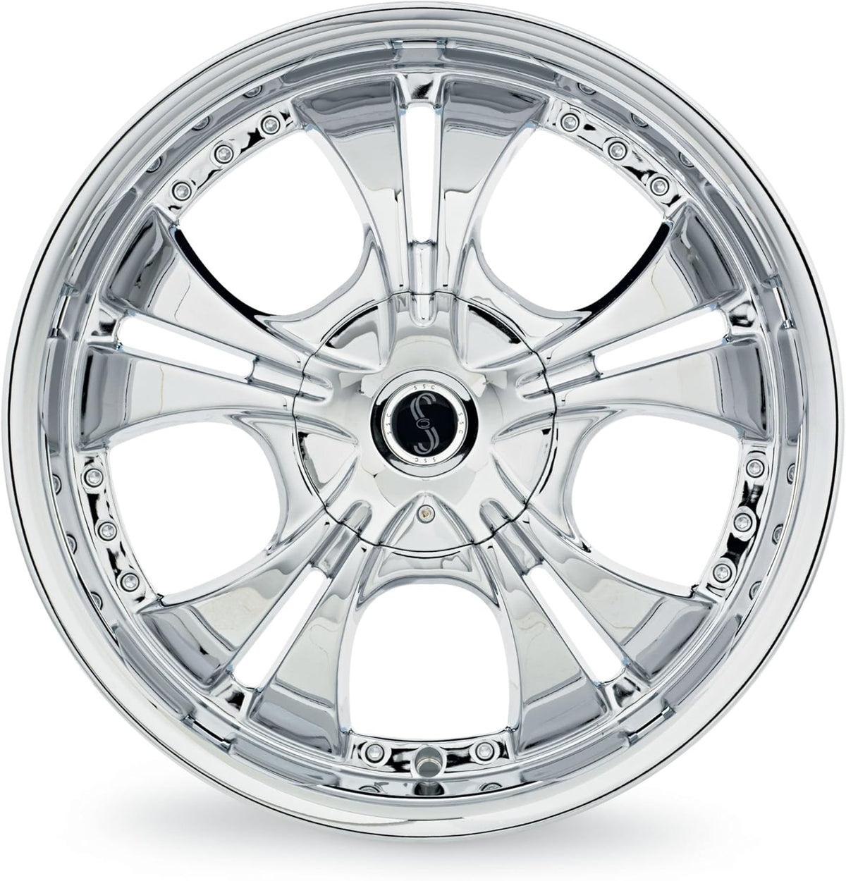 Chrome Wheel Center Cap Pack of 2 C193