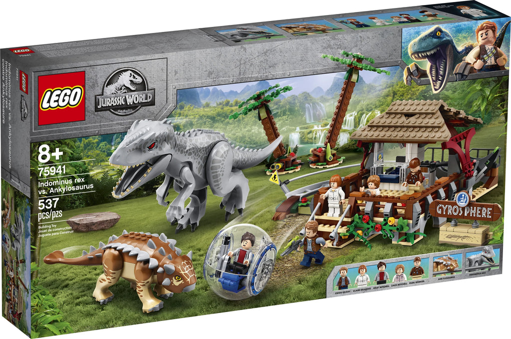 Jurassic World Indominus rex vs. Ankylosaurus Toy Building Kit (537 Pieces) U4784