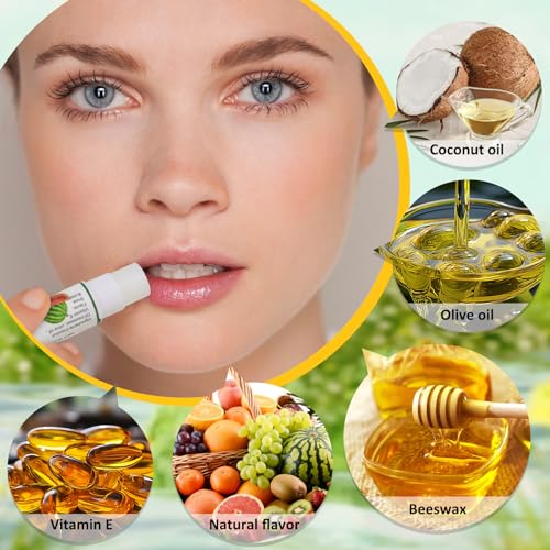 Natural Lip Balm 36 Pack with Vitamin E and Coconut Oil V846