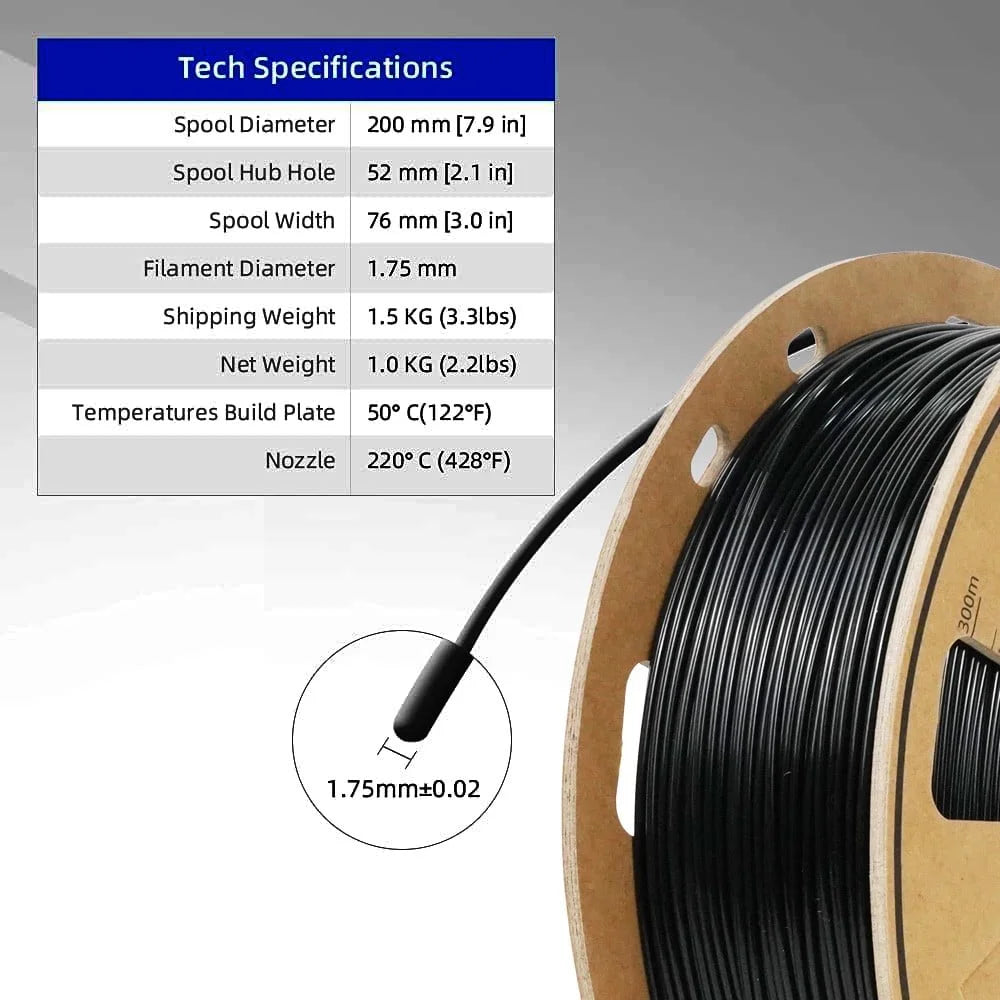 1.75mm Multicolor PLA 3D Printer Filament, 1KG/2.2lbs X131
