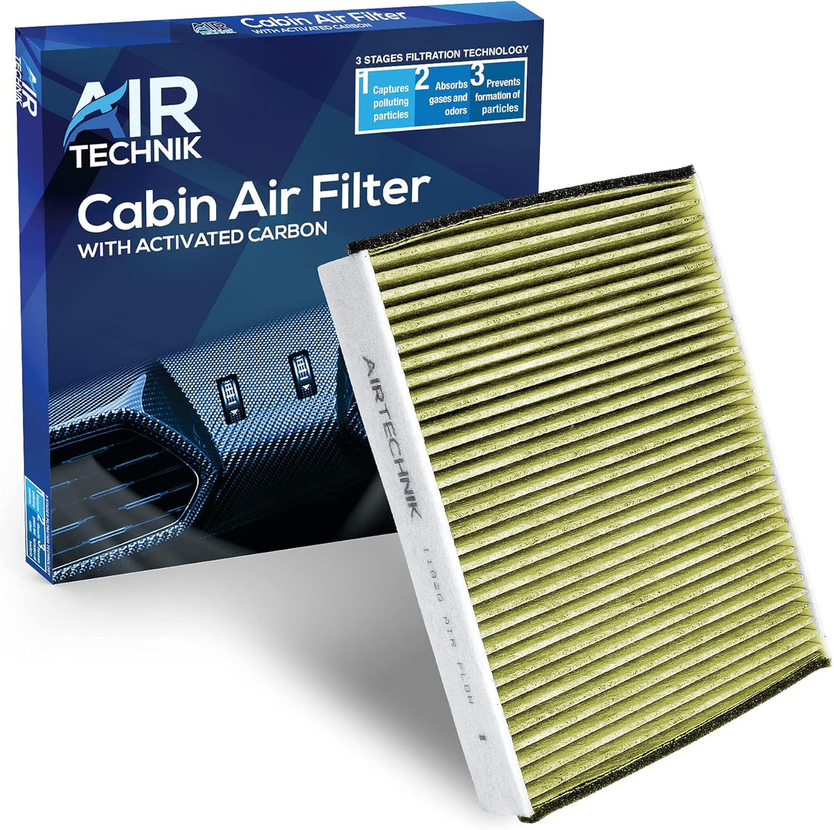 Cabin Air Filter with Activated Carbon Pack of 2 I6814