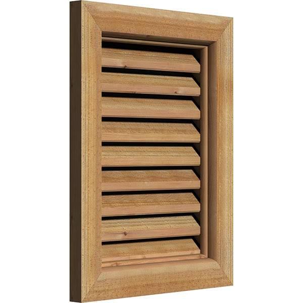 Unfinished Rough Sawn Western Red Cedar Vertical Gable Vent S960