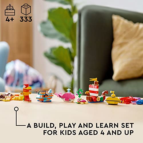 LEGO Classic Creative Ocean Fun 11018 Building Toy Set (333 Pieces) M68901