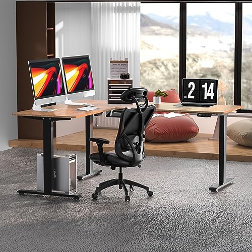 63 inch L Shaped Electric Adjustable Height Standing Desk X31735