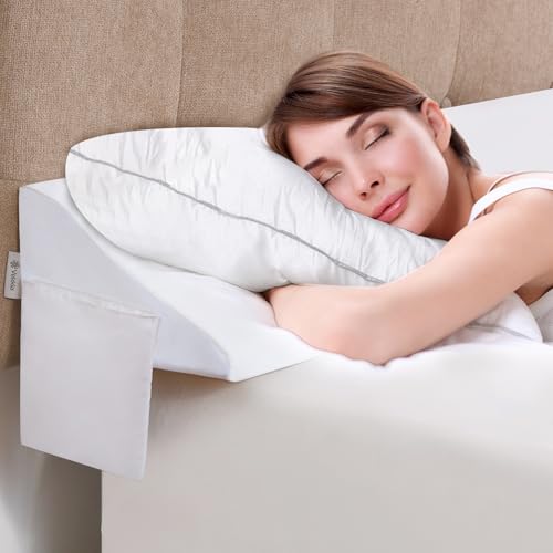 Blue 76"x10"x6" King Bed Wedge Pillow M458514