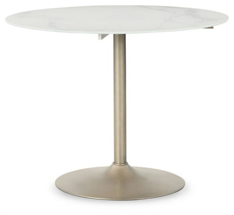 Contemporary Two-tone Dining Table Q858953