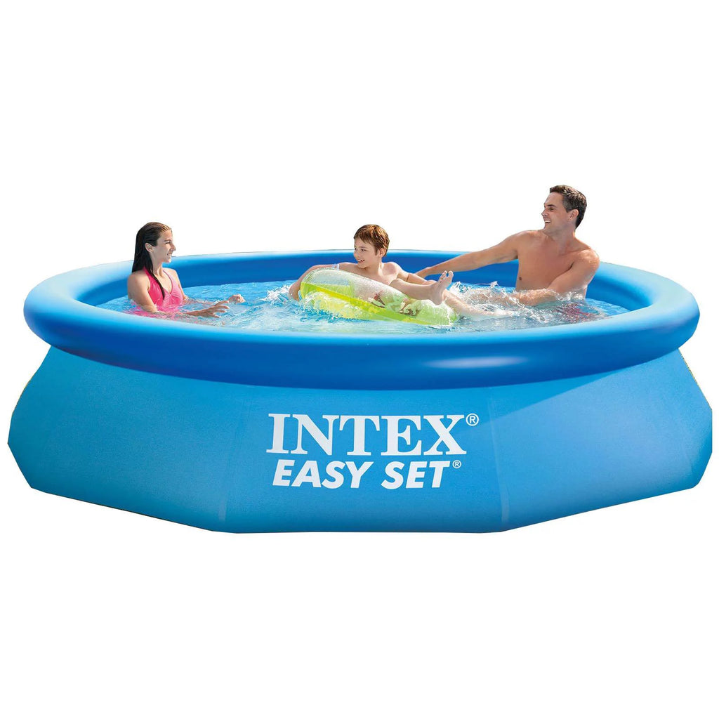 10ft x 30in Inflatable Above Ground Swimming Pool with Pump A508356