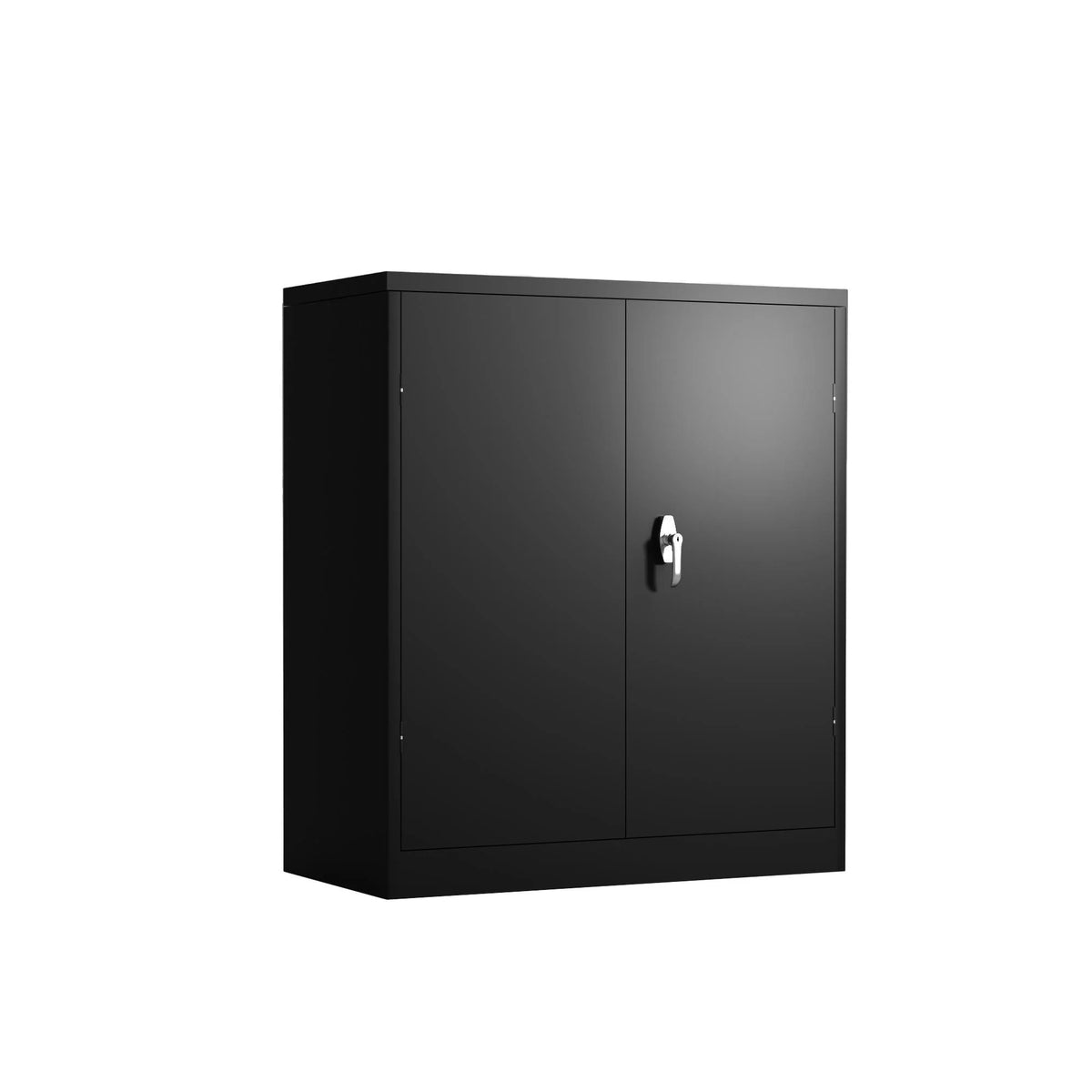 Lockable Metal Storage Cabinet with 2 Doors and 2 Shelves J7572