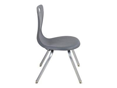 Gray Contour Swivel Glide Chair 4-Pack D435