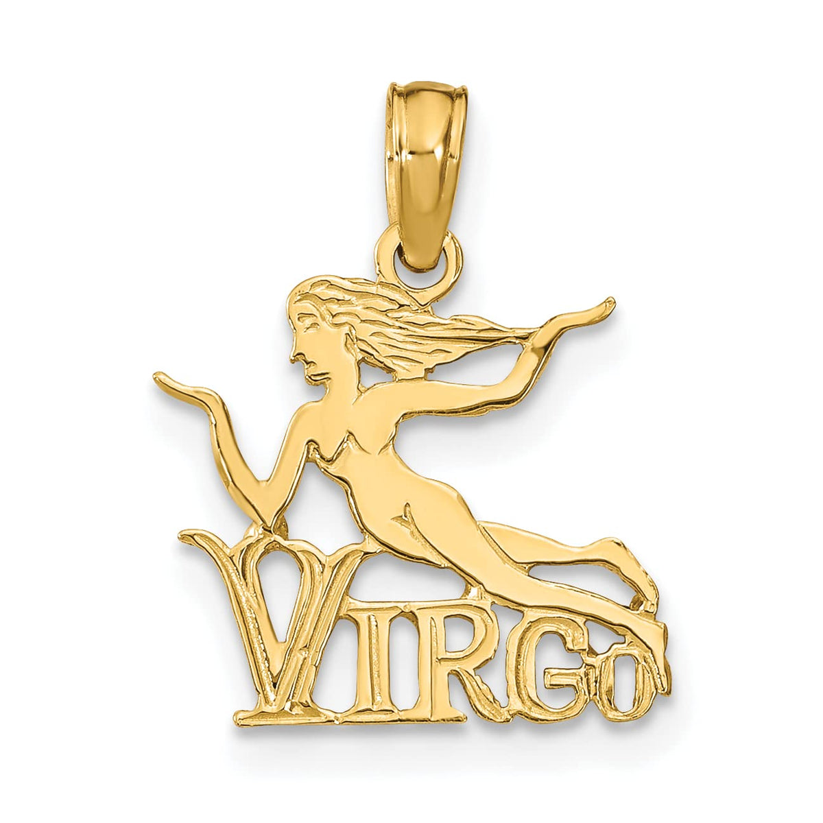 10K Yellow Gold Virgo Charm A7502
