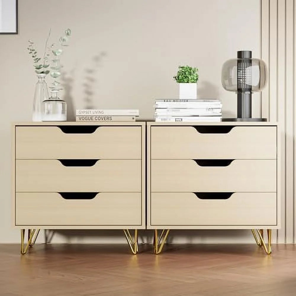 White 3 Drawer Dresser A28822