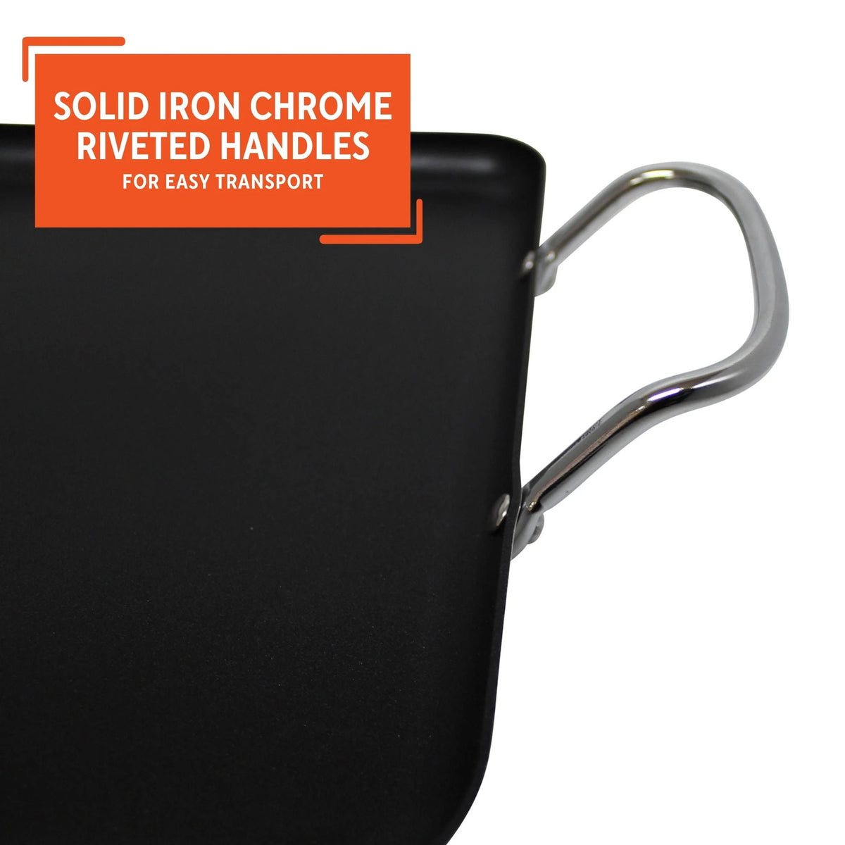 Black 20 x 12 Nonstick Double Burner Griddle D630