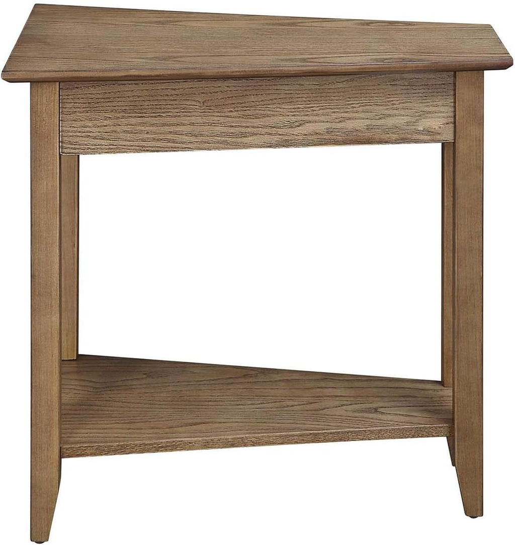 Wedge End Table, Driftwood O550