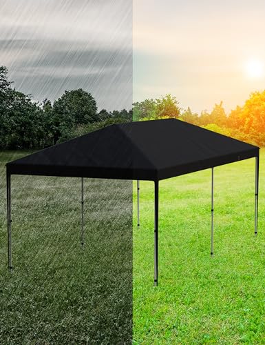 10'x 20' Pop up Canopy Tent with 210D Oxford Fabric, Black M8649