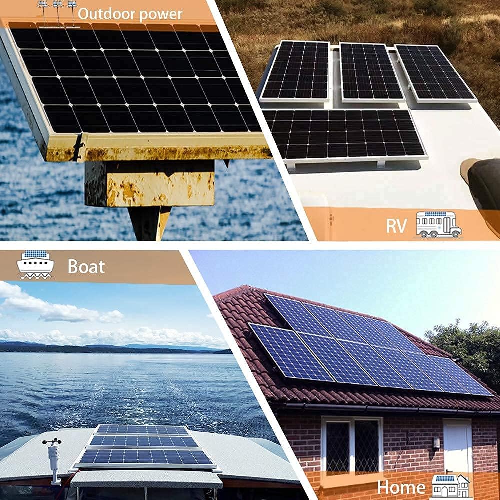300 Watt 12V Monocrystalline Solar Panel Kit with 30A Charge Controller H550395
