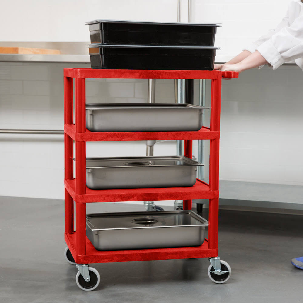 Red Utility Cart U74087