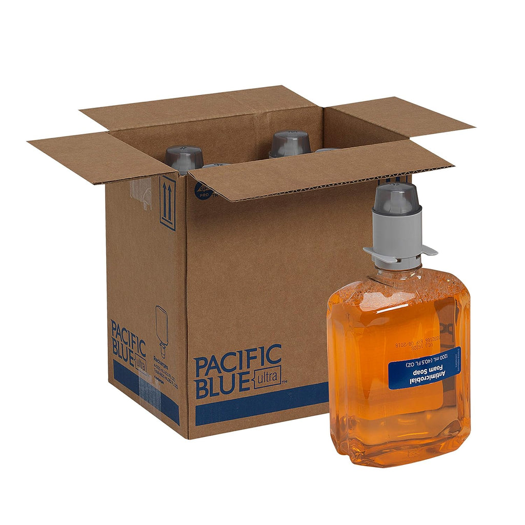 Pacific Blue Ultra Gentle Foam Hand Soap Refills, Dye and Fragrance Free, 1,200 mL, 4 Bottles, Pack of 2 L172975