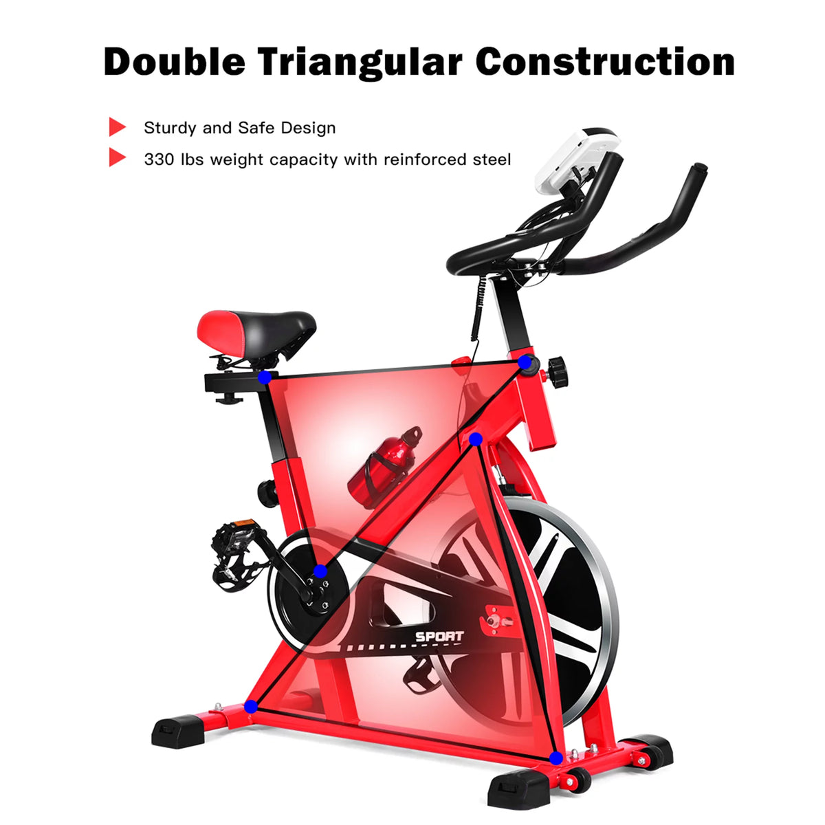Exercise Bike with Adjustable Resistance C75755