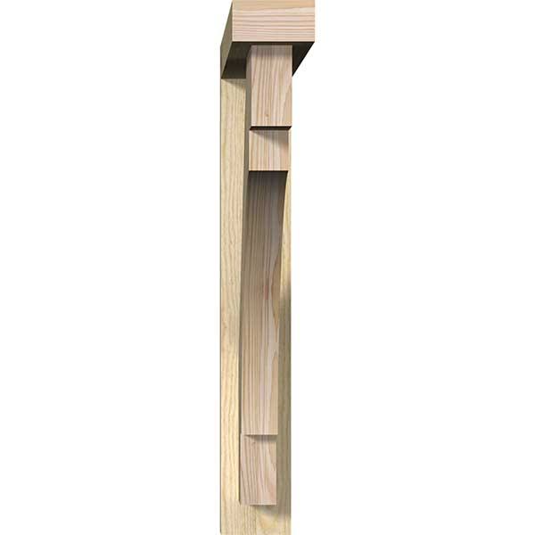 Rough Sawn Bracket with Offset Brace, Douglas Fir F41672