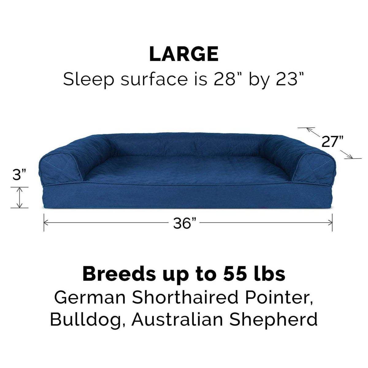 Quilted Sofa Dog Bed A89786