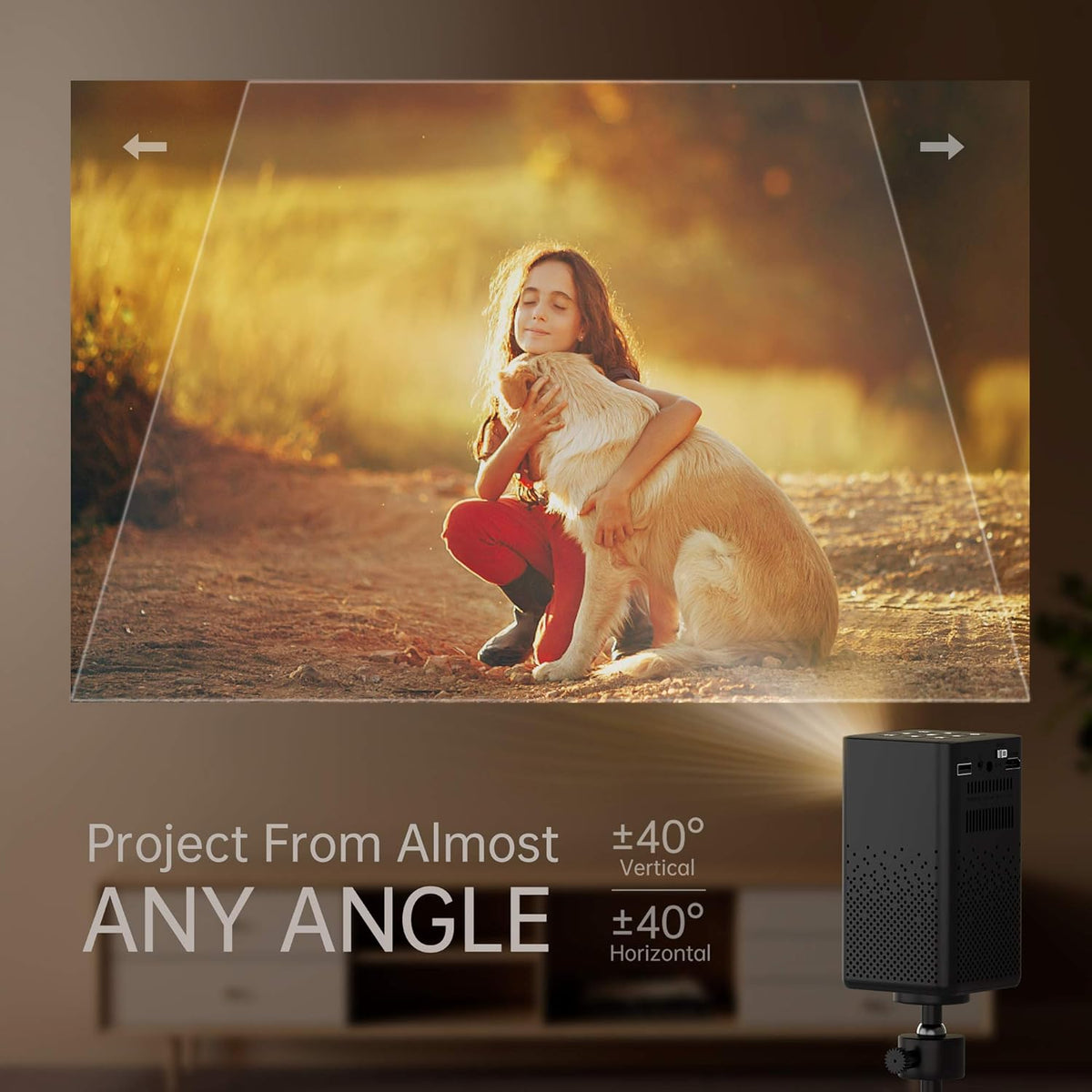 Mini DLP Projector with Carry Case and Tripod O86800