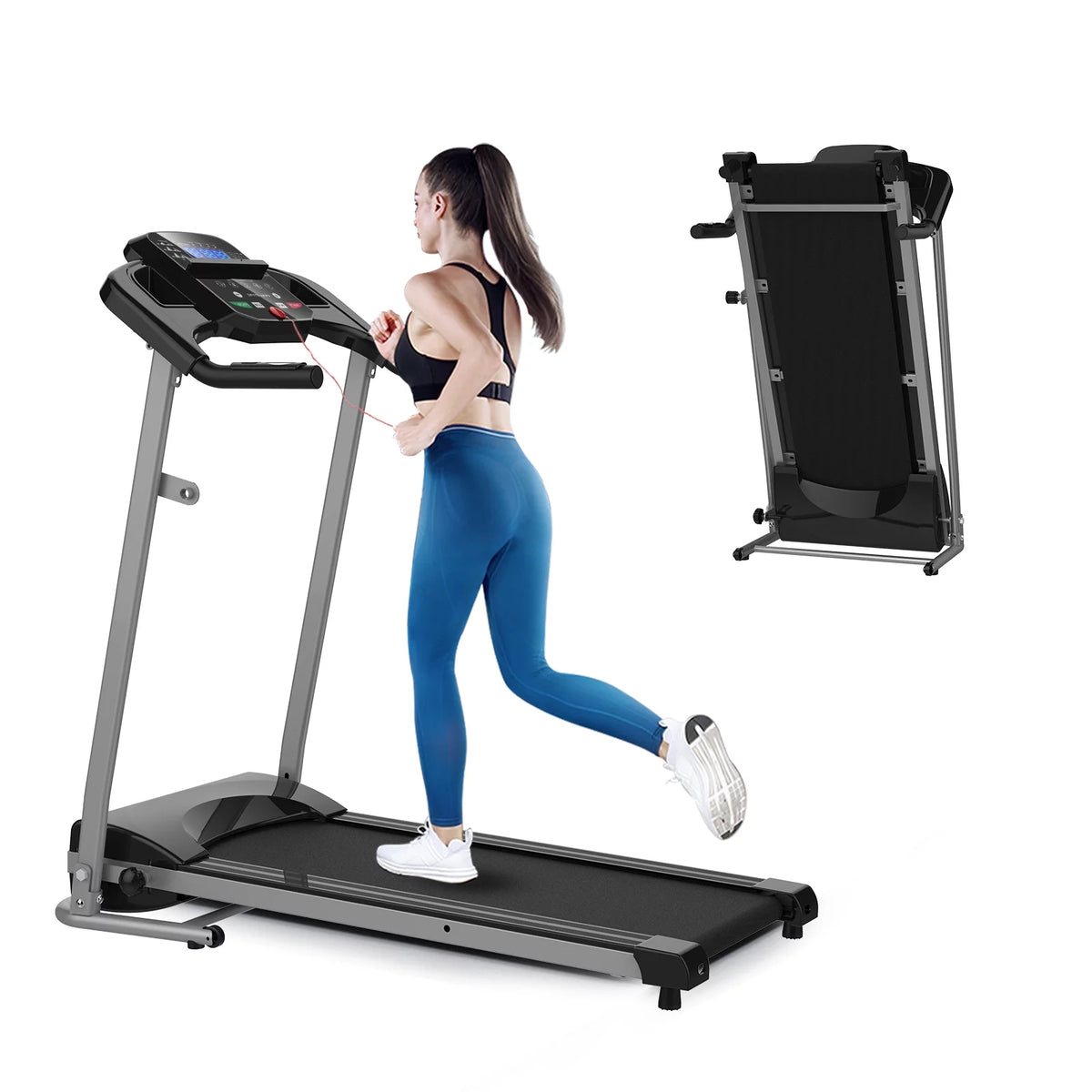 Foldable Electric Treadmill 2.5HP 265LBS Weight Capacity O8682
