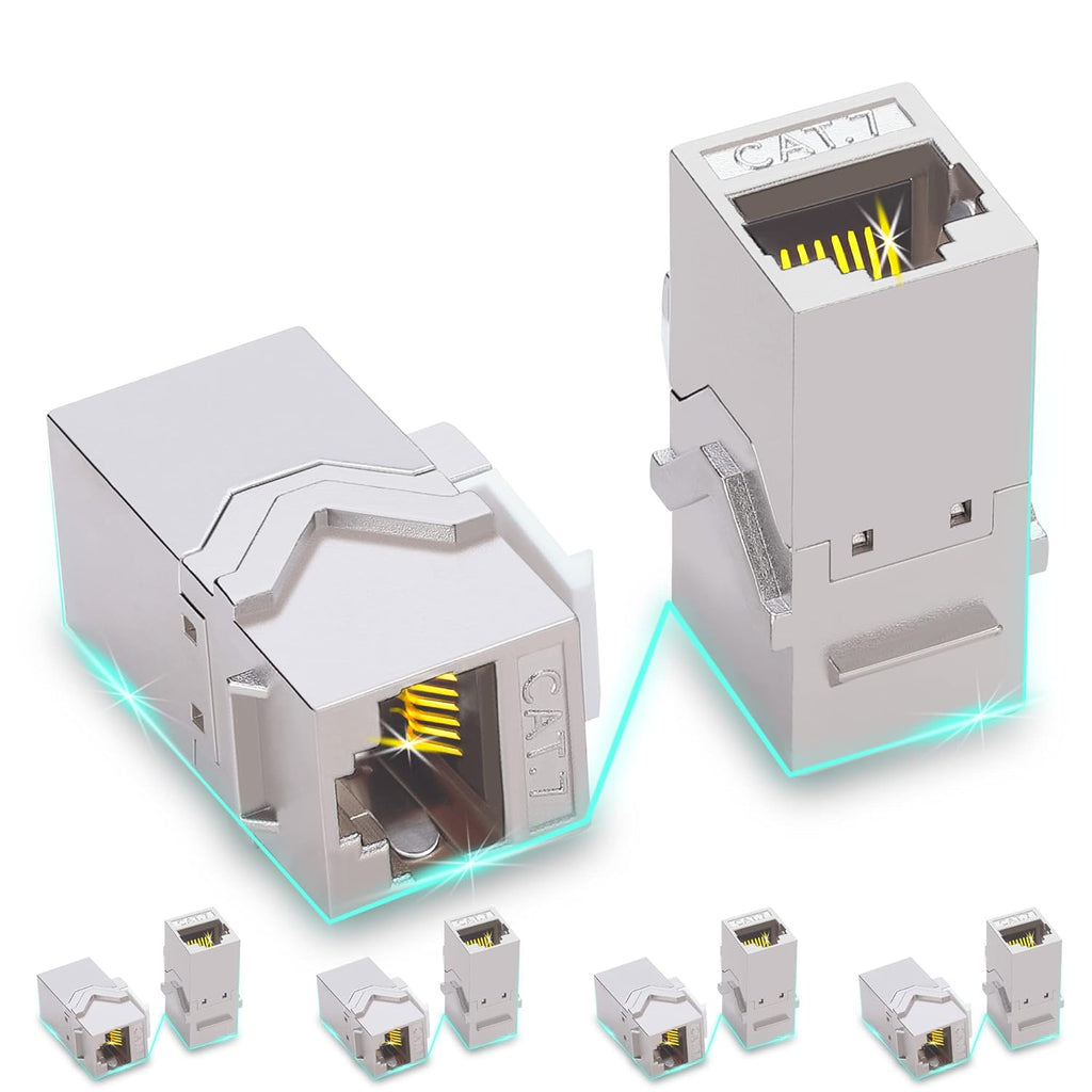 Cat7 Shielded RJ45 Keystone Jack 10 PCS Y4765