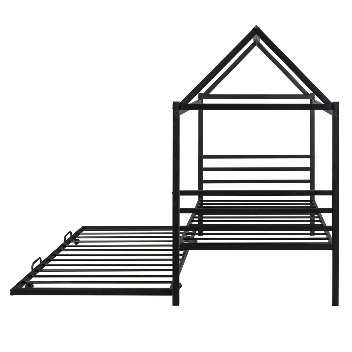 Twin Metal Platform Bed with Trundle C534003