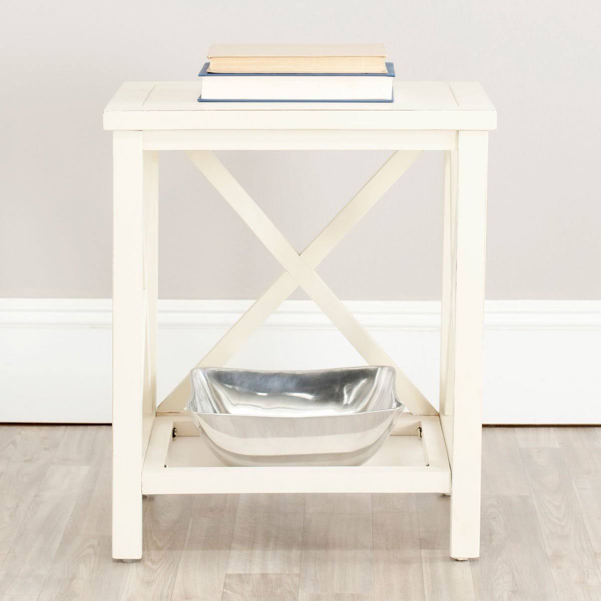 Dusty Green Cross Back End Table W165469