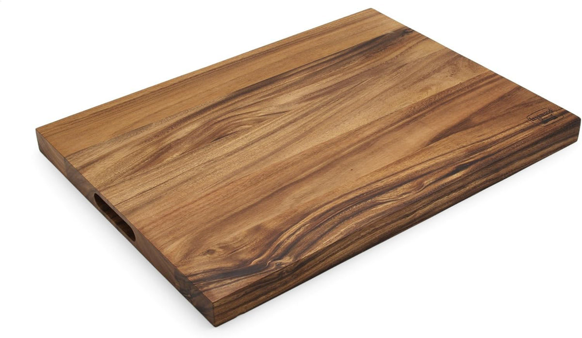 22 x 15 x 2.5 inches Acacia Wood Carving Board with Juice Channels O504075