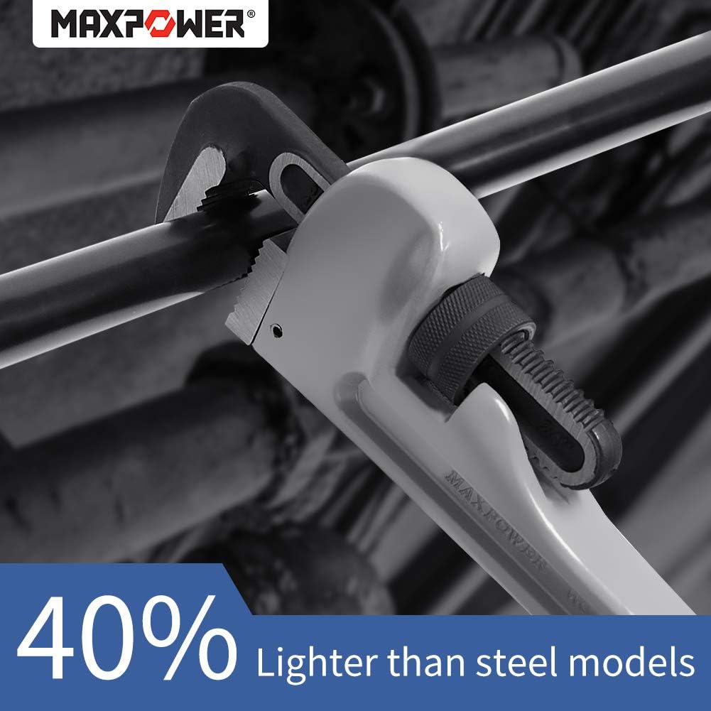 24 inch Aluminum Straight Pipe Wrench Pack of 2 V547