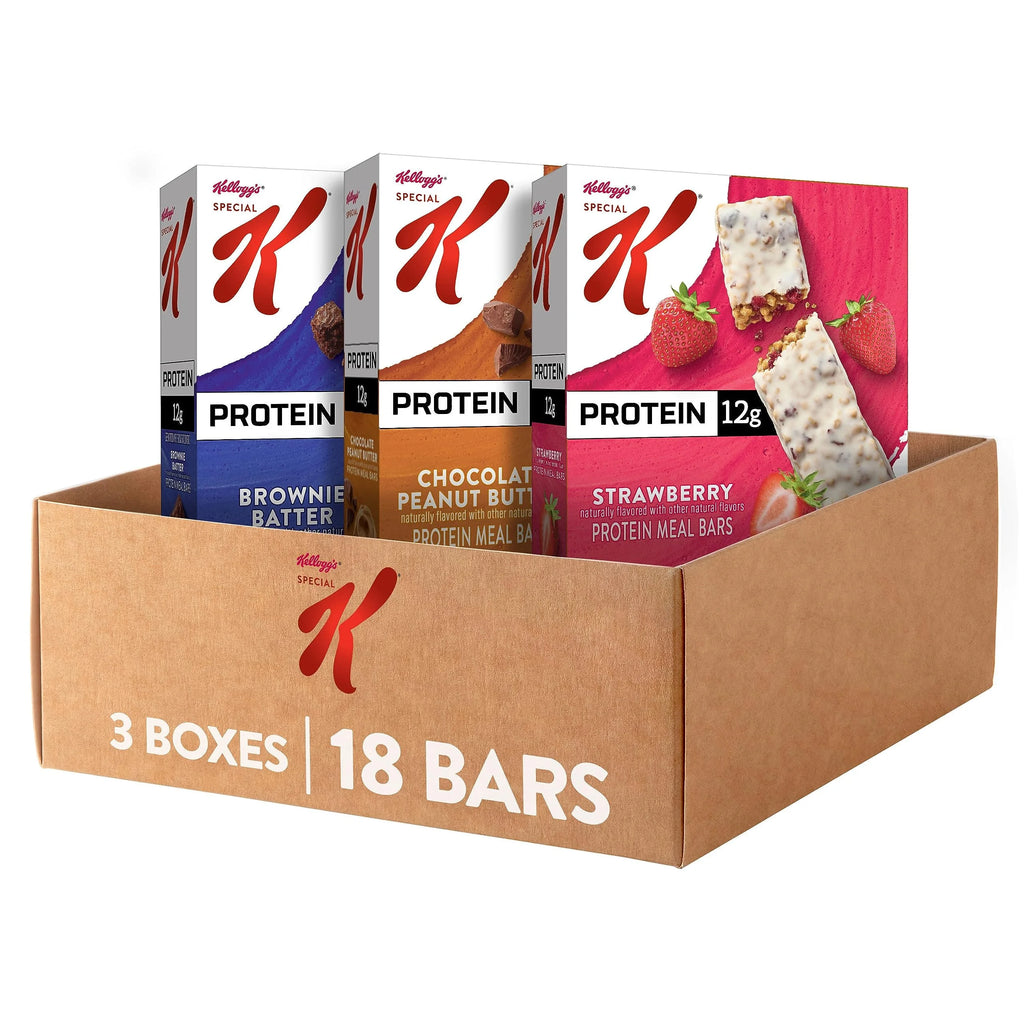 Special K Protein Meal Bars, Variety Pack (3 Boxes, 18 Bars) Y504