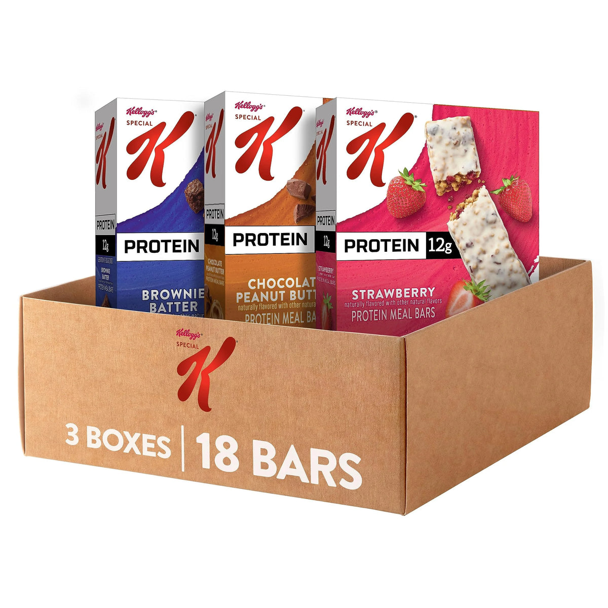 Special K Protein Meal Bars, Variety Pack (3 Boxes, 18 Bars) Y504