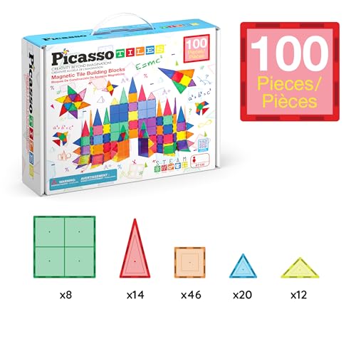 100 Piece Set Magnetic Building Tiles T25836