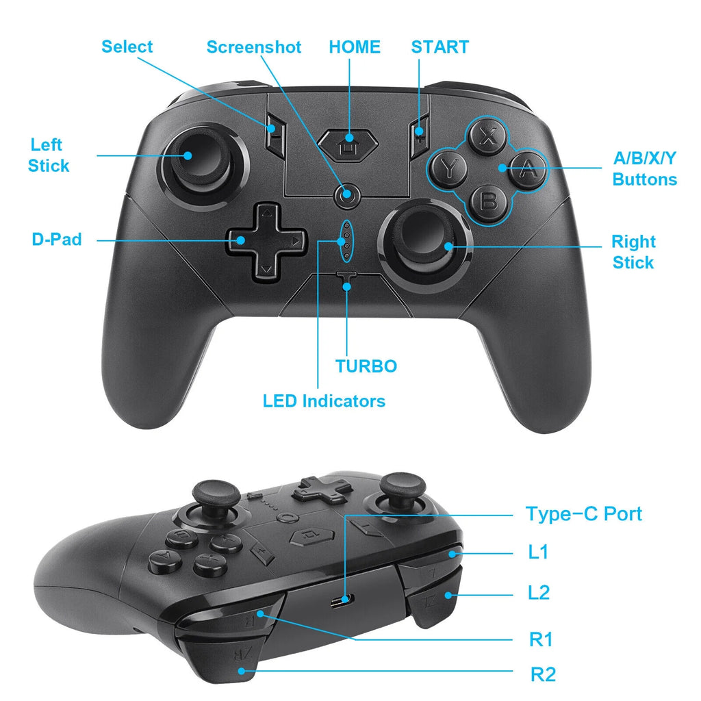 Wireless Game Controller Gamepad Joystick Remote L267