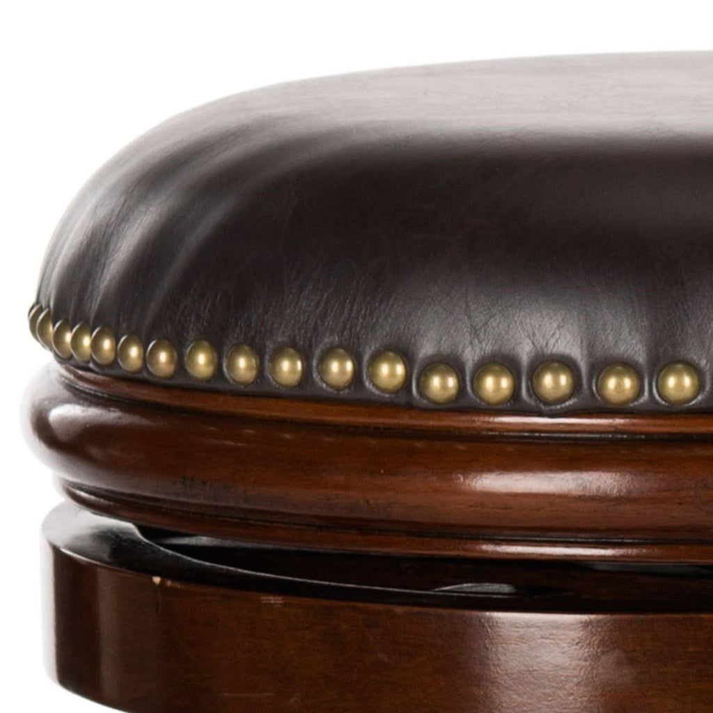 Walnut Brown Swivel Bar Stool I93789